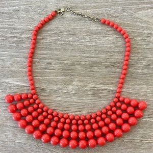 Red beaded necklace